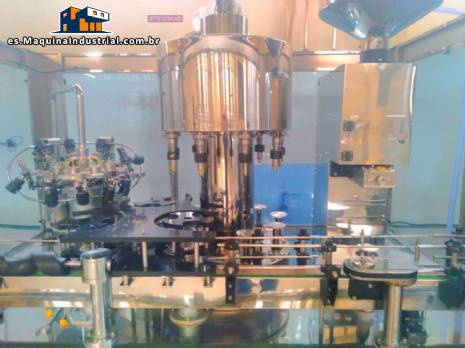 Stainless steel rotary screw filling machine with 9 nozzles Engafbras