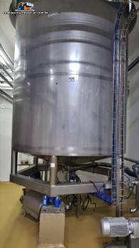 Tanque de acero inoxidable de 12.000 litros con aislamiento trmico