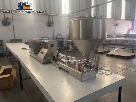 M�quina ultras�nica de sobremesa Cetro para el llenado y la dosificaci�n de tubos y tuber�as.