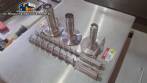 Sistema de llenado de polvo con transportador de silo de tornillo y llenador de tornillo