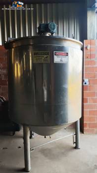 Tanque reactor con camisa de acero inoxidable de 4000 L