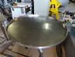 Mesa clasificadora acumuladora giratoria de acero inoxidable de 1100 mm