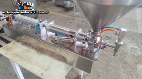 Mquina llenadora semiautomtica de lquidos y pastas con 1 boquilla