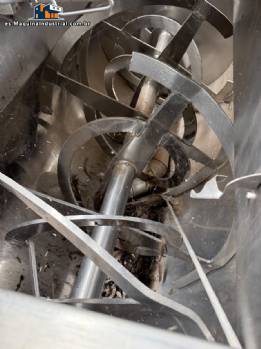 Mezclador de cinta de acero inoxidable para polvos.