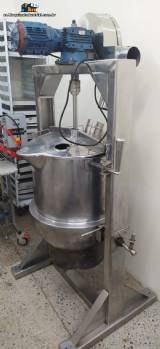 Olla basculante de acero inoxidable con camisa de gas de 100 litros