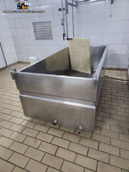 Tanque encamisado de acero inoxidable para produccin de queso 1500 litros