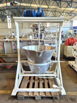 Olla de vapor con camisa basculante de 200 litros