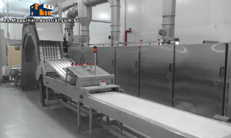 Horno industrial continuo para hacer conos de barquillo Haas