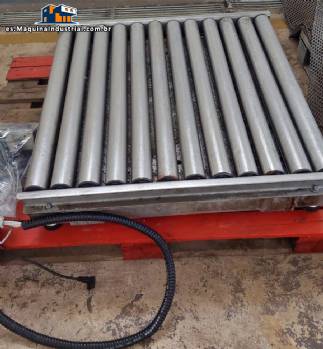 Báscula de suelo con rodillos de acero inoxidable - Alfa Instrumentos 500 kg