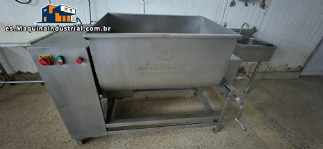 Mezcladora de paletas de doble eje de acero inoxidable para carnes Jamar