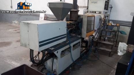 Mquina de moldeo por inyeccin para ollas y tapas de PS de 80 toneladas Himaco con enfriador Refrisat