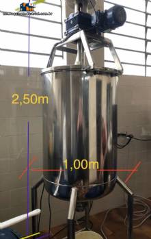 Tanque mezclador de acero inoxidable de 200 litros
