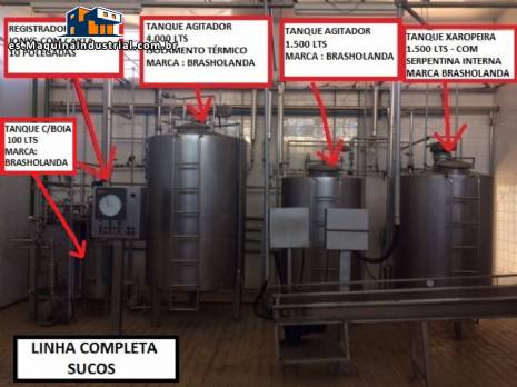 L�nea completa para pasteurizaci�n de producci�n y llenado de jugo