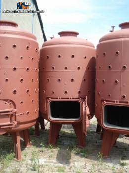 5 tanques cil�ndricos verticales de carbono acero 4000 L