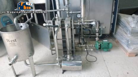 Intercambiador de placas para la pasteurizaci�n 2.000 L West equipamentos