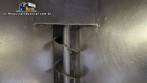 Transportador de tornillo inclinado con silo de acero inoxidable