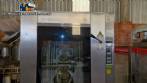 Horno turbo programable de acero inoxidable, alimentado por gas.