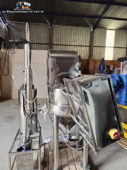 Procesador homogeneizador de alimentos con camisa de acero inoxidable de 90 kg