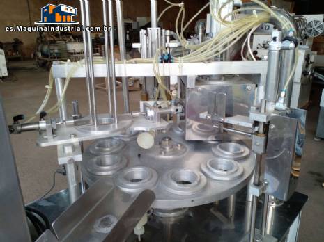 Llenadora semiautom�tica para botes de aluminio Mirainox