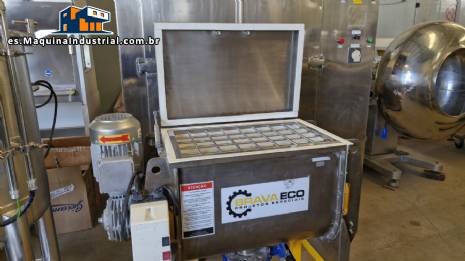 Batidora de cinta Bravaeco de 50 litros en acero inoxidable con revestimiento interior