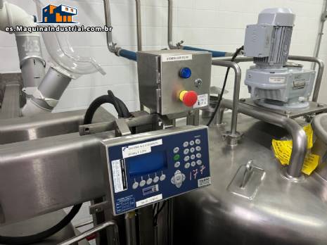 Líneas de tanques de mezcla de 500 l a 2000 l en acero inoxidable 316 con mezcladores Turbon Mixer Kroma y células de pesaje Metler Toledo Líneas de tanques de mezcla de 500 l a 2000 l en acero inoxidable 316 con mezcladores Turbon Mixer Kroma y células de pesaje Metler Toledo