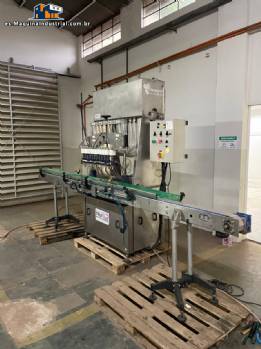 Máquina llenadora gravimétrica lineal de acero inoxidable de 12 caños TRUE Máquina llenadora gravimétrica lineal de acero inoxidable de 12 caños TRUE