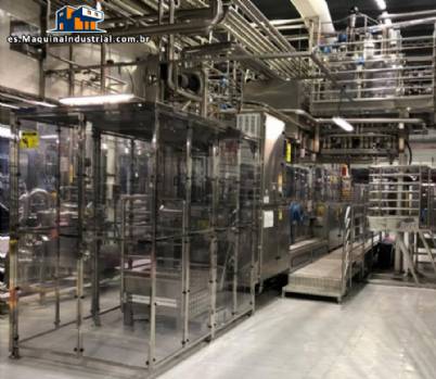 Máquina llenadora termoformadora y sellado de bandejas FFS yogur IMA ERCA Máquina llenadora termoformadora y sellado de bandejas FFS yogur IMA ERCA